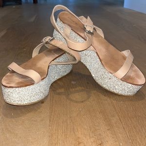 Zara glitter platform 9